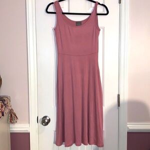 Olivia Rae NEW! Dusty Rose Tank Dress with pockets size Small